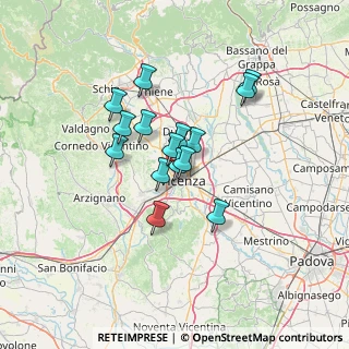 Mappa Via Enrico Forlanini, 36100 Vicenza VI, Italia (9.84667)