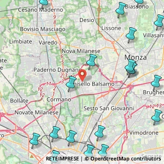 Mappa Via Monte Spluga, 20092 Cinisello Balsamo MI, Italia (7.028)