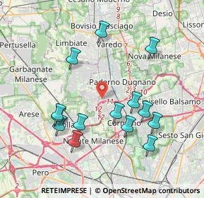 Mappa Via Giancarlo Puecher, 20037 Paderno Dugnano MI, Italia (3.90714)