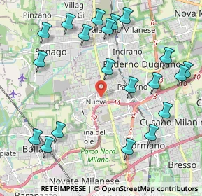 Mappa Via Giancarlo Puecher, 20037 Paderno Dugnano MI, Italia (2.4705)