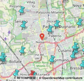 Mappa Via Giancarlo Puecher, 20037 Paderno Dugnano MI, Italia (3.3325)