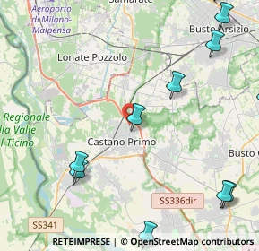 Mappa Via Benedetto Croce, 20022 Castano Primo MI, Italia (5.99727)
