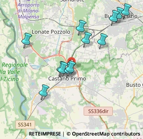 Mappa Via Benedetto Croce, 20022 Castano Primo MI, Italia (3.8625)