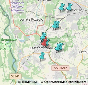 Mappa Via Benedetto Croce, 20022 Castano Primo MI, Italia (2.78364)