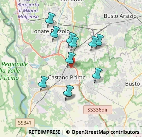 Mappa Via Benedetto Croce, 20022 Castano Primo MI, Italia (3.07636)