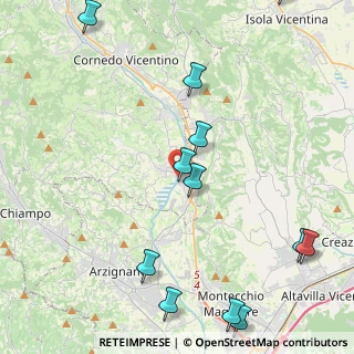 Mappa Via Pasubio, 36070 Trissino VI, Italia (5.6575)