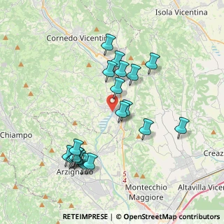 Mappa Via Pasubio, 36070 Trissino VI, Italia (3.873)