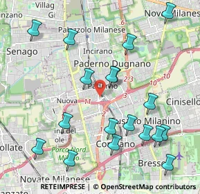 Mappa Via Fosse Ardeatine, 20037 Paderno Dugnano MI, Italia (2.32167)