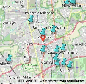 Mappa Via Fosse Ardeatine, 20037 Paderno Dugnano MI, Italia (2.47929)