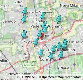 Mappa Via Fosse Ardeatine, 20037 Paderno Dugnano MI, Italia (1.75667)