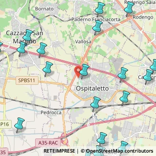 Mappa VIa G. Pascoli, 25035 Ospitaletto BS, Italia (3.442)