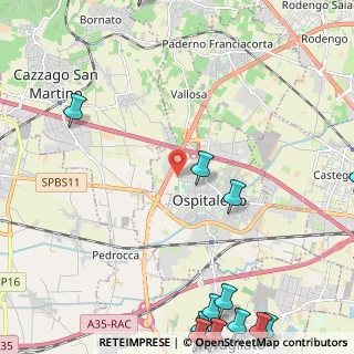 Mappa VIa G. Pascoli, 25035 Ospitaletto BS, Italia (3.65214)