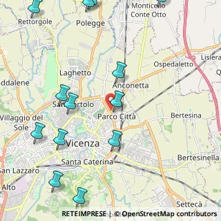 Mappa Viale Trieste, 36100 Vicenza VI, Italia (2.96357)