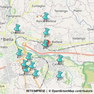 Mappa Via Piave, 13856 Vigliano Biellese BI, Italia (2.41583)