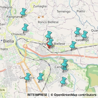 Mappa Via Piave, 13856 Vigliano Biellese BI, Italia (2.44)