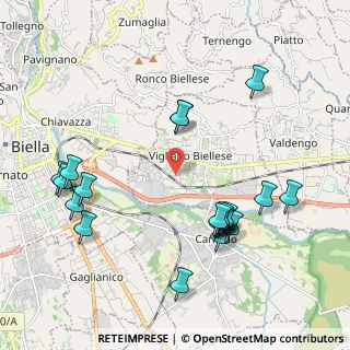 Mappa Via Piave, 13856 Vigliano Biellese BI, Italia (2.2455)