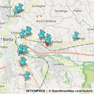 Mappa Via Piave, 13856 Vigliano Biellese BI, Italia (2.40294)