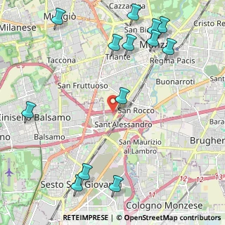 Mappa A52 Tangenziale Nord Milano, 20900 Monza MB, Italia (2.82769)