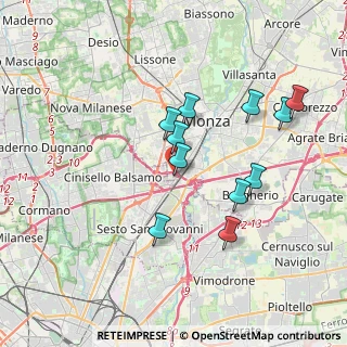 Mappa A52 Tangenziale Nord Milano, 20900 Monza MB, Italia (3.38)