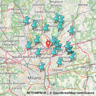 Mappa A52 Tangenziale Nord Milano, 20900 Monza MB, Italia (6.814)