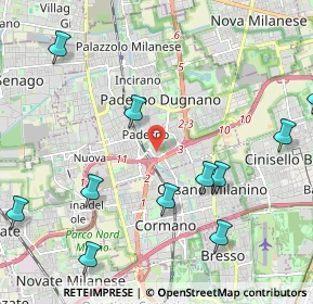 Mappa Via Amatore Sciesa, 20037 Paderno Dugnano MI, Italia (2.62091)