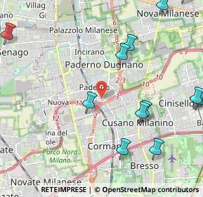 Mappa Via Amatore Sciesa, 20037 Paderno Dugnano MI, Italia (3.046)