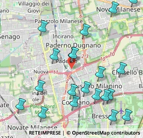 Mappa Via San Michele, 20037 Paderno Dugnano MI, Italia (2.439)