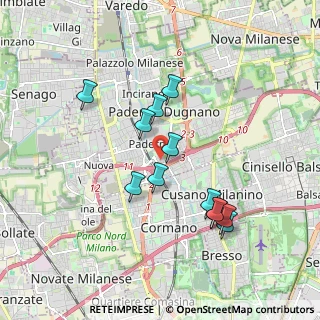 Mappa Via Amatore Sciesa, 20037 Paderno Dugnano MI, Italia (1.70167)