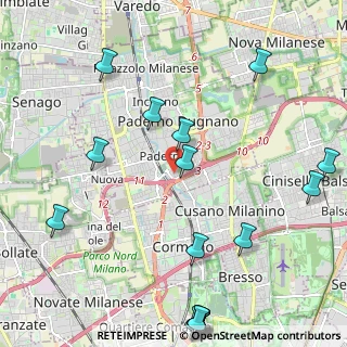 Mappa Via Amatore Sciesa, 20037 Paderno Dugnano MI, Italia (3.134)