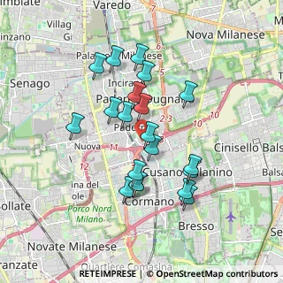 Mappa Via Amatore Sciesa, 20037 Paderno Dugnano MI, Italia (1.595)