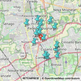 Mappa Via Amatore Sciesa, 20037 Paderno Dugnano MI, Italia (1.55133)