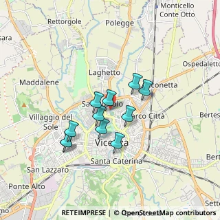 Mappa Via Giulio Bedeschi, 36100 Vicenza VI, Italia (1.35364)