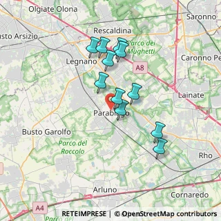 Mappa Via Santini, 20015 Parabiago MI, Italia (2.99636)