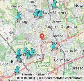 Mappa Via Tintoretto, 20037 Paderno Dugnano MI, Italia (2.52273)