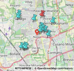 Mappa Via Tintoretto, 20037 Paderno Dugnano MI, Italia (1.605)