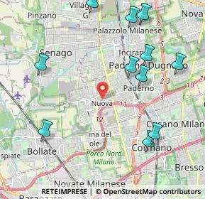 Mappa Via Tintoretto, 20037 Paderno Dugnano MI, Italia (2.47364)