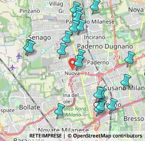 Mappa Via Tintoretto, 20037 Paderno Dugnano MI, Italia (2.198)