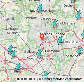 Mappa Via Tintoretto, 20037 Paderno Dugnano MI, Italia (6.78125)