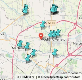 Mappa Via Vittorio Bachelet, 30037 Scorzè VE, Italia (4.438)