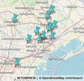 Mappa Via Vittorio Bachelet, 30037 Scorzè VE, Italia (11.84)