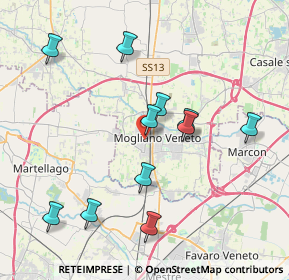 Mappa Via Monte Ortigara, 31021 Mogliano Veneto TV, Italia (3.90727)