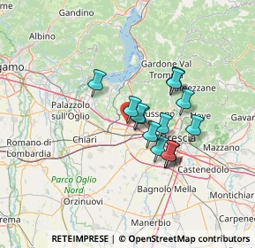 Mappa Near UPS, 25046 Cazzago San Martino BS, Italia (9.96714)