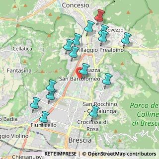 Mappa Via del Gallo, 25128 Brescia BS, Italia (2.08733)
