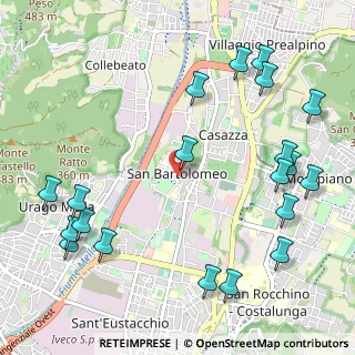 Mappa Via del Gallo, 25128 Brescia BS, Italia (1.3745)