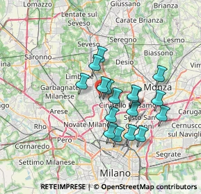 Mappa Via Oslavia, 20037 Paderno Dugnano MI, Italia (5.68412)