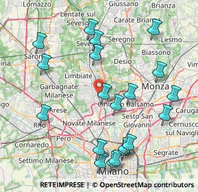 Mappa Via Oslavia, 20037 Paderno Dugnano MI, Italia (9.163)