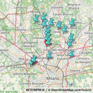 Mappa Via Oslavia, 20037 Paderno Dugnano MI, Italia (6.69368)