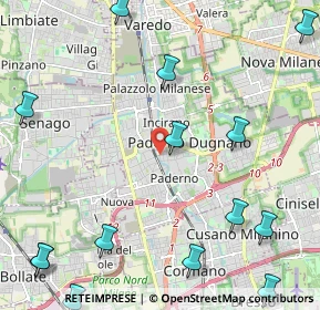 Mappa Via Oslavia, 20037 Paderno Dugnano MI, Italia (3.13071)