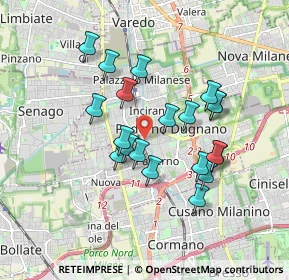 Mappa Via Oslavia, 20037 Paderno Dugnano MI, Italia (1.539)