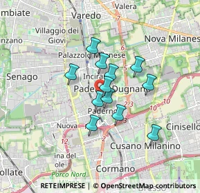 Mappa Via 25 Aprile, 20037 Paderno Dugnano MI, Italia (1.19667)